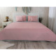 Покривало двостороннє Руно 220x240 см - Велюр Pink and Grey рожевий ромб (28050)