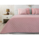 Покривало двостороннє Руно 180x220 см - Велюр Pink and Grey рожевий ромб (28049)