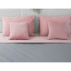 Покривало двостороннє Руно 180x220 см - Велюр Pink and Grey рожевий ромб (28049)