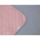 Покривало двостороннє Руно 180x220 см - Велюр Pink and Grey рожевий ромб (28049)