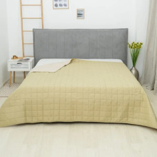 Покривало Viluta Дует стьобане двостороннє Бежево-фісташкове 140*210