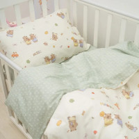 Дитяча постільна білизна для немовлят Viluta сатин твіл - 765 з простирадлом на гумці Дитяча постільна білизна для немовлят Viluta сатин твіл - 765 з простирадлом на гумці
