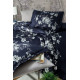 Постільна білизна First Choice сатин — Arya navy blue євро