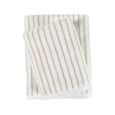 Рушник Lotus Home Готель Premium — Microcotton Stripe Ecru-Kahve 90*150 550 г/м2