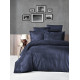 Постільна білизна First Choice сатин Dark жакард — Tecna navy blue євро