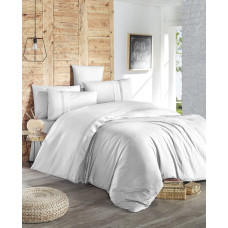 Постільна білизна First Choice ранфорс Deluxe — Gala white євро