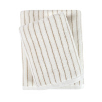 Рушник Lotus Home Готель Premium — Microcotton Stripe Ecru-Kahve 70*140 550 г/м2