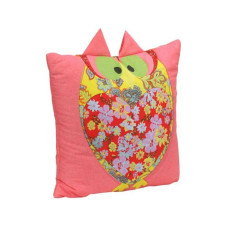 Подушка Руно 40x40 - Owl рожева сатин (17411)
