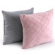 Подушка Руно 40x40 - Pink and Grey ромб велюр рожева (28052)