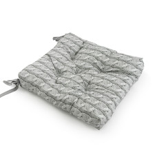 Подушка на стілець Руно 38x38 - Grey Braid сіра (26803)