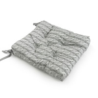 Подушка на стілець Руно 38x38 - Grey Braid сіра (26803)