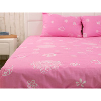 Простирадло Руно 143x215 - Pink бязь рожевий (17628)