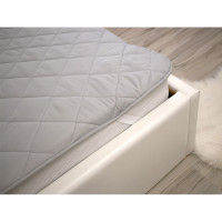 Наматрацник захисний на гумках Руно - 160x200 Grey/white мікрофібра (27069)