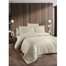 Постільна білизна First Choice сатин жаккард — Tecna champagne євро