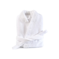 Халат-кімоно Lotus Home — Bold white махровий M