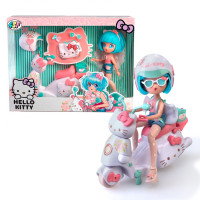 Ігровий набір 4SF Manga Dolls серії Hello Kitty — Красотка Пінк на скутері Ігровий набір 4SF Manga Dolls серії Hello Kitty — Красотка Пінк на скутері