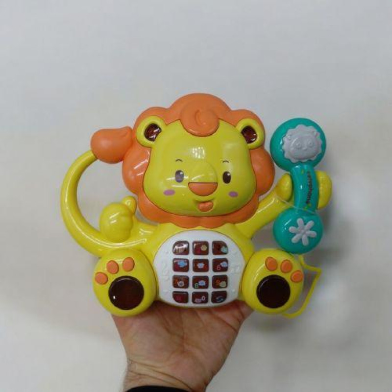 Музична іграшка "Телефон: Левеня", світло, звук kun sheng (252415) Музична іграшка "Телефон: Левеня", світло, звук kun sheng (252415)