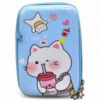 Сумочка дитяча на блискавці "Аніме. Кіт", блакитна MIC (263151) Сумочка дитяча на блискавці "Аніме. Кіт", блакитна MIC (263151)