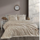 Покривало жакард із наволочками Dantela Vita - Armada vizon темно-бежевий євро 250*260 Покривало жакард із наволочками Dantela Vita - Armada vizon темно-бежевий євро 250*260
