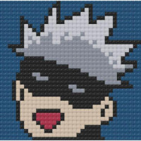 Алмазна мозаїка (міні) Магічна битва. Ґоджо Сатору, 10х10 см Origami (247103)