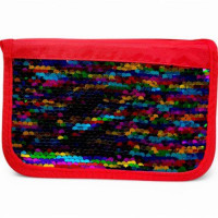 Пенал-книжка з паєтками (3 відділення) різнокольоровий MIC (256273) Пенал-книжка з паєтками (3 відділення) різнокольоровий MIC (256273)