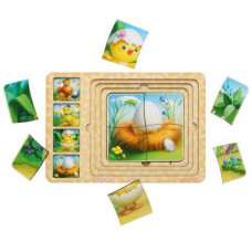 Сортер-пазл "Етапи розвитку курочки" Ubee (169121)