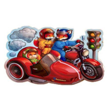 Багатошаровий вкладиш "Лисенята на мотоциклі" Ubee (211799)
