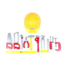 Набір інструментів "Tools Set" (11 інструментів і каска) Технок (55730)