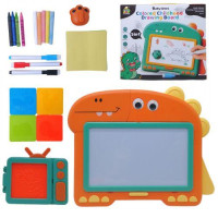 Дошка-столик "Динозавр" 2 в 1, з аксесуарами (помаранчевий) Jia Bang (245110)