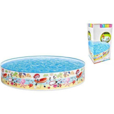 Басейн "Веселий пляж" розмір: 152х25 см, об`єм: 370л, вага: 1,4 кг, від 3-х років Intex (130751)