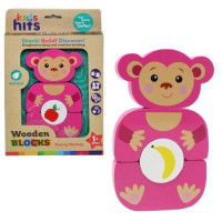 Дерев'яна іграшка "Wooden Block: Мавпочка", 4 елементи Kids hits (217747)