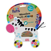 Дерев'яна іграшка-каталка "Wooden Pull-Along: Зебра" Kids hits (217759)