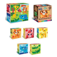 Кубики дерев'яні "Colourful Zoo" (4 шт) Kids hits (228074)