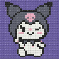 Алмазна мозаїка (міні) Куромі (Kuromi), 10х10 см Origami (247098)