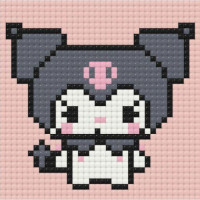 Алмазна мозаїка (міні) Куромі (Kuromi), 10х10 см Origami (247099)