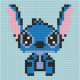 Алмазна мозаїка (міні) Стіч (Stitch), 10х10 см Origami (247102)