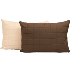 Чохол на подушку Viluta мікрофібра стьобаний 50x70 см - Дует Шоколад/Ваніль