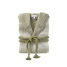 Халат Lotus Home - Lilya muslin olive S/M