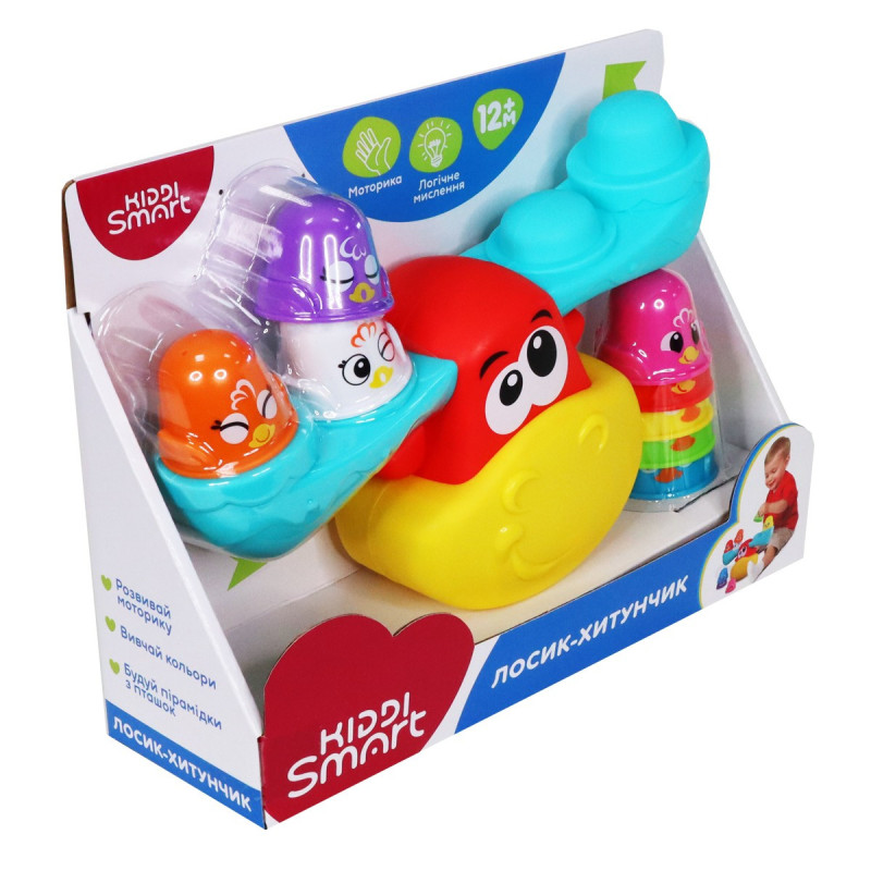 Розвиваюча іграшка-балансир Kiddi Smart – Лосеня-шатун Розвиваюча іграшка-балансир Kiddi Smart – Лосеня-шатун