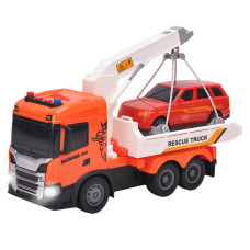 Ігровий набір серії Big Truck - Евакуатор Scania з машиною (світло, звук)