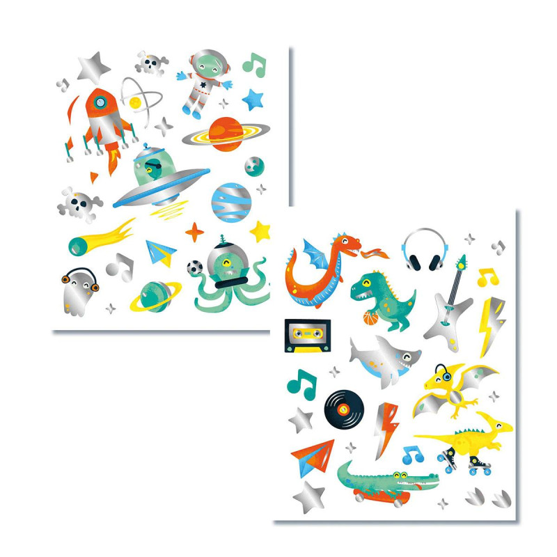 Набір тату-наклейок - Металик Набір тату-наклейок - Металик