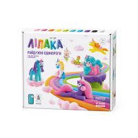 Меганабір самотвердільного пластиліну Липака - Райдужні єдинороги