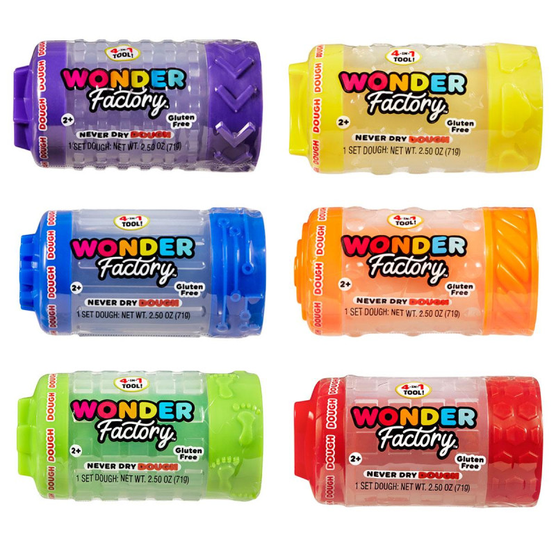 Незасихаюча маса для ліплення Wonder Factory – світ кольору та форми Незасихаюча маса для ліплення Wonder Factory – світ кольору та форми