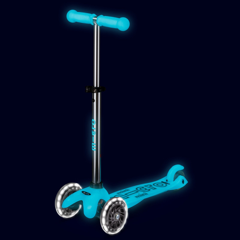 Самокат Micro серії Mini Deluxe Glow LED - Льодовик Аква Самокат Micro серії Mini Deluxe Glow LED - Льодовик Аква