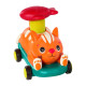Машинка інерційна серії Лапкомобілі - Котик, помаранчевий колір