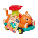 Машинка інерційна серії Лапкомобілі - Котик, помаранчевий колір