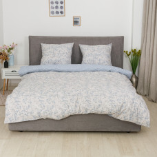 Постільна білизна Isleep Viluta ранфорс з простирадлом на гумці (160*200) - 25390 двоспальна