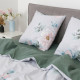 Постільна білизна Isleep Viluta ранфорс з простирадлом на гумці (160*200) - 25414 двоспальна