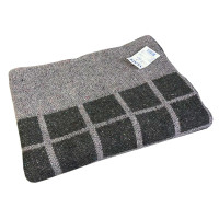 Ковдра напіввовняна Vladi - ОПШ-48 клітка сірий-ліл.-росино 140*205 полуторна