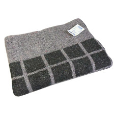 Ковдра напіввовняна Vladi - ОПШ-48 клітка сірий-ліл.-росино 140*205 полуторна